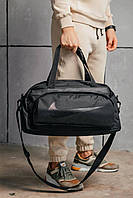 Дорожня сумка Найк, спортивна, зручна, для подорожей, і не промокає Nike, темно-сіра! Коттон, репліка!, фото 3