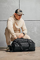 Дорожня сумка Найк, спортивна, зручна, для подорожей, і не промокає Nike, темно-сіра! Коттон, репліка!, фото 6