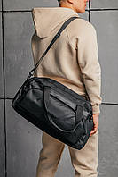 Дорожня сумка Найк, спортивна, зручна, для подорожей, і не промокає Nike, темно-сіра! Коттон, репліка!, фото 4