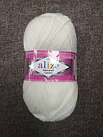 Пряжа Alize Superwash Comfort Socks цвет 55 білий, 1 моток 100г