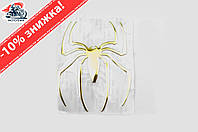 Наклейка декор SPIDER (желтая) (#4733)