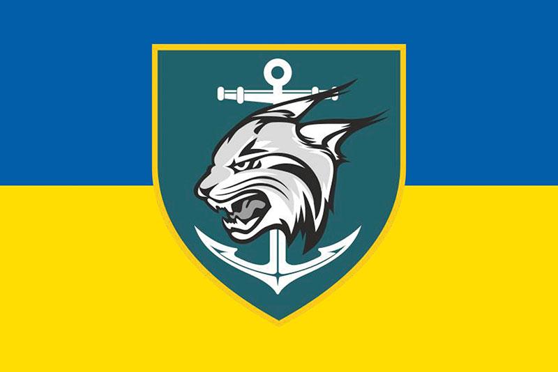 Прапор 137 ОБМП ЗСУ синьо-жовтий