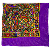 Шерстяной платок "Турецкий" (с люрексом) фиолетовая
