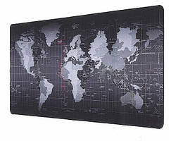 Килимок настільний для мишки Карта світу 90 на 40 см