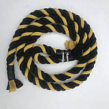 Дитячий навісний набір (кільця, канат, сходи) DNN-3К-2.2 М (жовто-чорний), фото 2