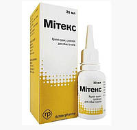 Ушные капли Митекс Мitex для лечения отитов у кошек и собак, 20 мл ( аналог Суролана )