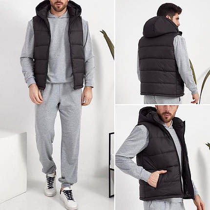 Стильний чоловічий жилет на синтепоні, тканина "Плащівка" 44, 46, 48, 50, 52, 54 розмір 44, фото 1