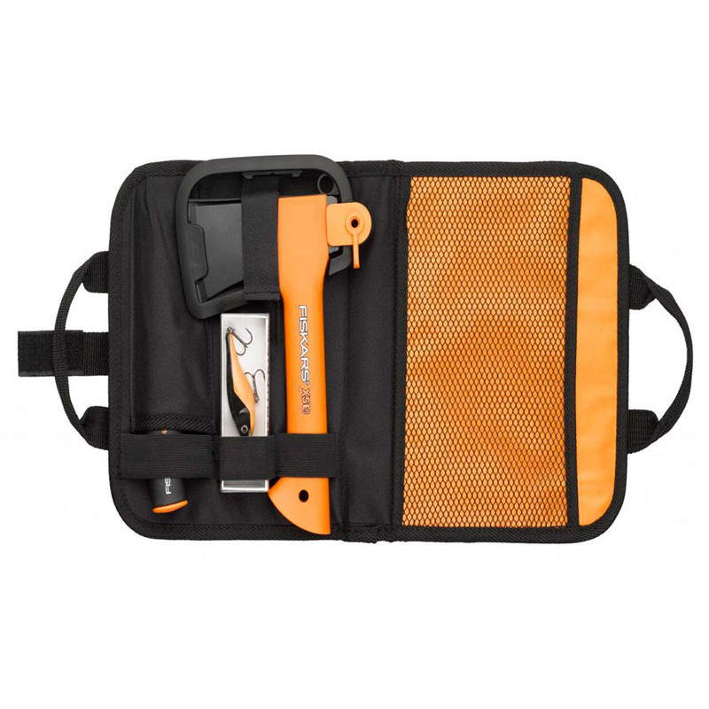 Набор подарочный Fiskars (129044) (топор Х5-XXS, нож K40, блесна-воблер Rapala, сумка)