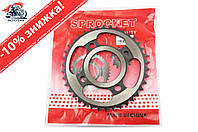 Звезда трансмиссии (задняя) на Zongshen ( Зонгшен) ZS125J 428-39T X-SPROCKET