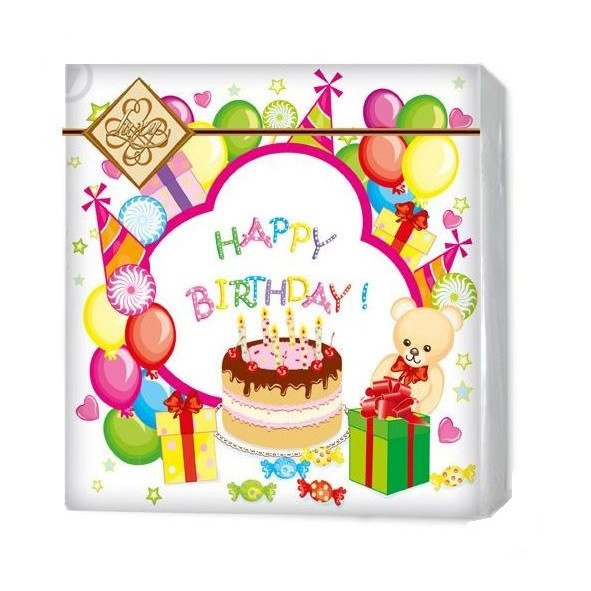 Серв ТМ "Luxy" 33*33, 3 шари, 18 шт. "Дитнє свято", фото 1