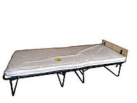 Розкладачка ліжко розкладне туристичне одномісне з матрацом для дому для відпочинку для пікніка для гостей
