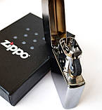 Запальничка Zippo 205 Reg Satin Chrome, фото 5