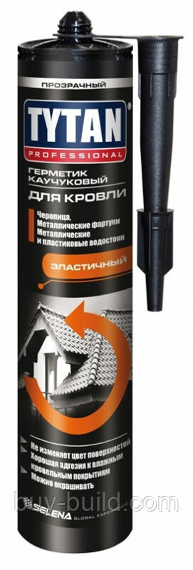 Герметик покрівельний каучуковий Tytan 280 мл прозорий