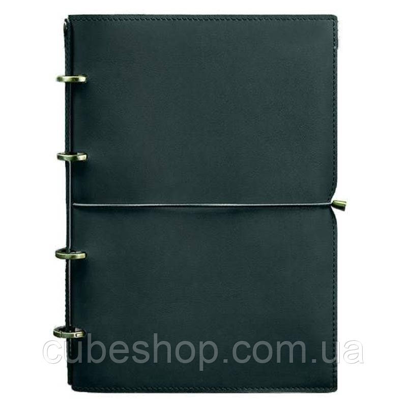Шкіряний блокнот cофт-бук 9.0 у м'якій обкладинці (зелений), фото 1