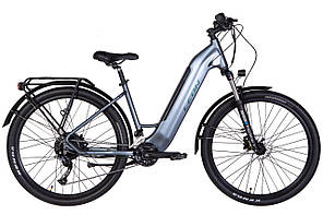 Електровелосипед 27.5" Leon GAVANA 500 Вт 48 В дисплей, САП, 12.8 А·год вбудована батарея, 2022 (темно-сірий (м))
