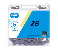 Ланцюг 6 ск. 114зв. gray/gray KMC Z-6 с замком NEW BOX