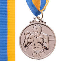 Медаль спортивная с лентой SP-Sport Бокс C-4337 золото, серебро, бронза Код C-4337
