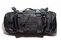 Рюкзак-сумка тактична військова на пояс або плече Molle 6л Чорний