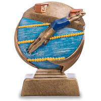 Статуэтка (фигурка) наградная спортивная Плавание Пловец HX1953-C8 (р-р 9х4х12 см) Код HX1953-C8