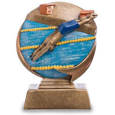 Статуетка (фігурка) наградна спортивна Плавання Пловець HX1953-C8 (р-р 9х4х12 см) Код HX1953-C8