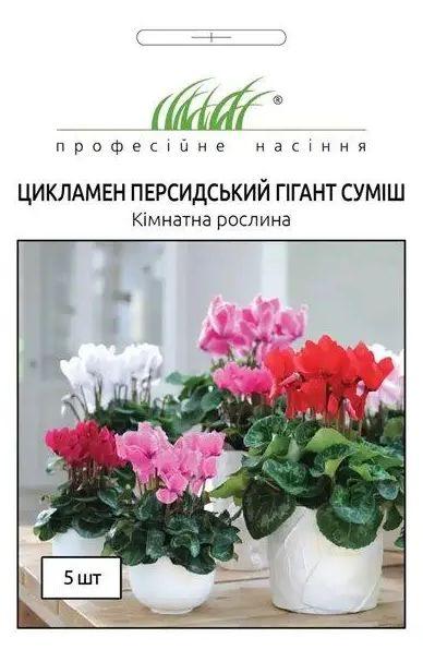 Насіння Цикламену персидського Гігант суміш 5шт ТМ Професійне насіння