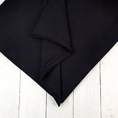 Стрейч кулір Чорний — 95% бавовна та 5% еластану ВІДРІЗ 0.70 см