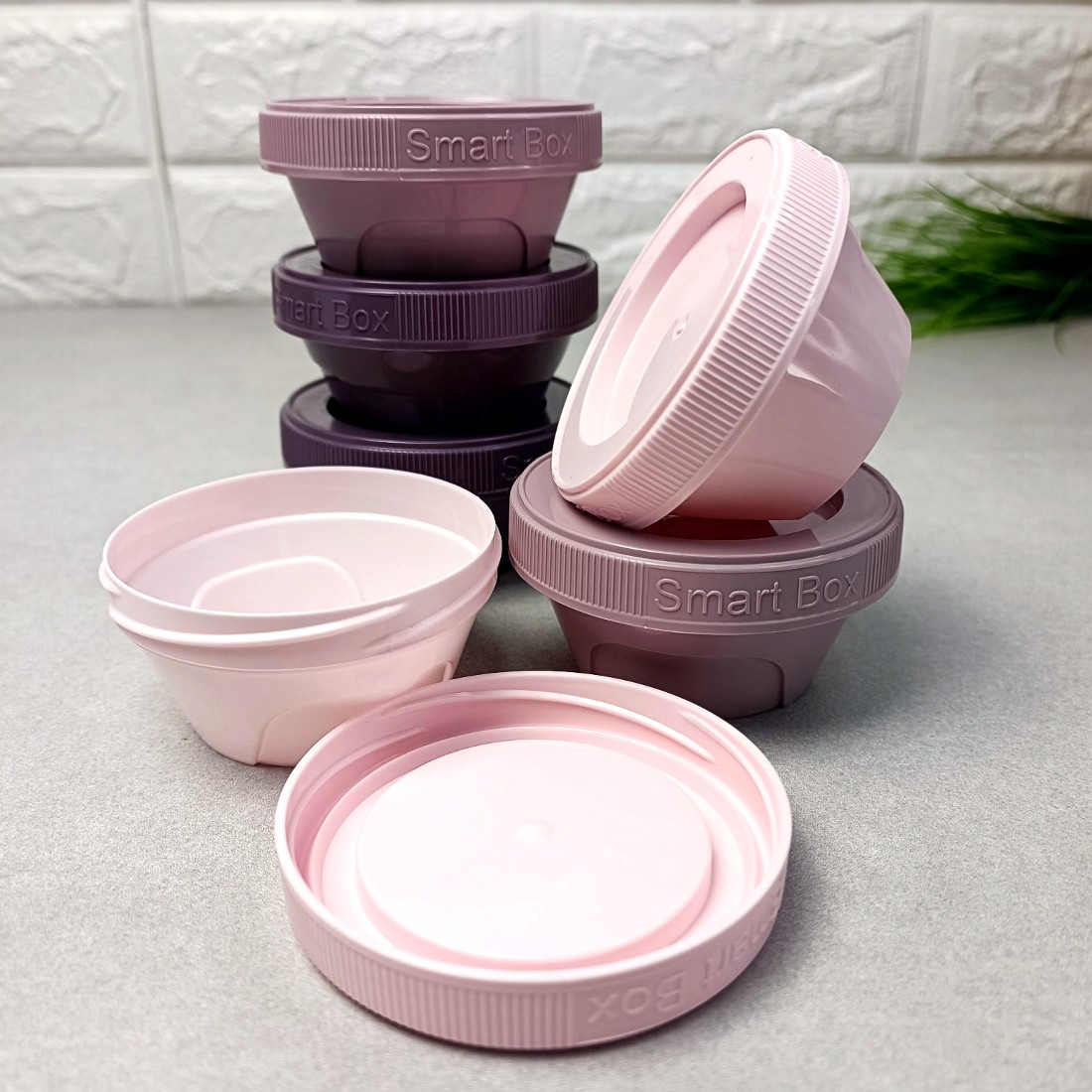 Набір 6 шт косметичних контейнерів 60 мл, Smart Box Алеана