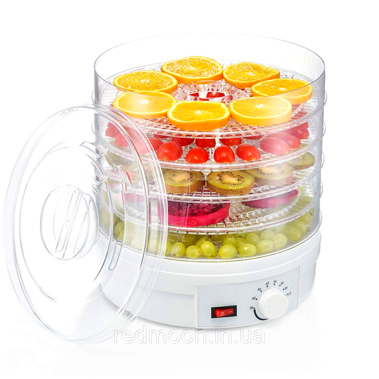 Сушарка для овочів і фруктів електрична, 350 Вт з терморегулятором, FOOD DEHYDRATOR / Сушка для пастили, фото 1