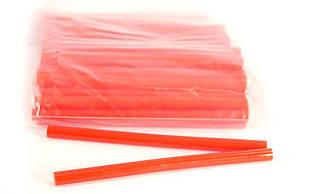 Клей для термопістолета 30см 1,1см кольоровий Червоний