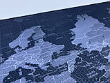 Килимок для мишки ігрова поверхня ЯКІСТЬ Карта світу 70 на 30см, фото 7