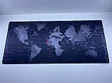 Килимок для мишки ігрова поверхня ЯКІСТЬ Карта світу 90 на 40 см, фото 7