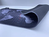 Килимок для мишки ігрова поверхня ЯКІСТЬ RS-01 RGB black map з підсвічуванням 30 на 80 см, фото 7