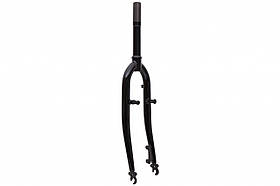 Вилка 28" Жорстка Сталь 1-1/8 rod-220 різьб. disc/v-br чорний