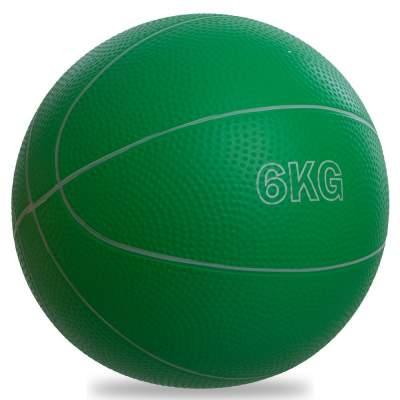 М'яч медичний медбол Record Medicine Ball SC-8407-6 6 кг (верх-гума, наповнювач-пісок, d-20 см, квіти в