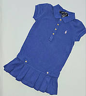 Детское синие платье поло Ralph Lauren Children