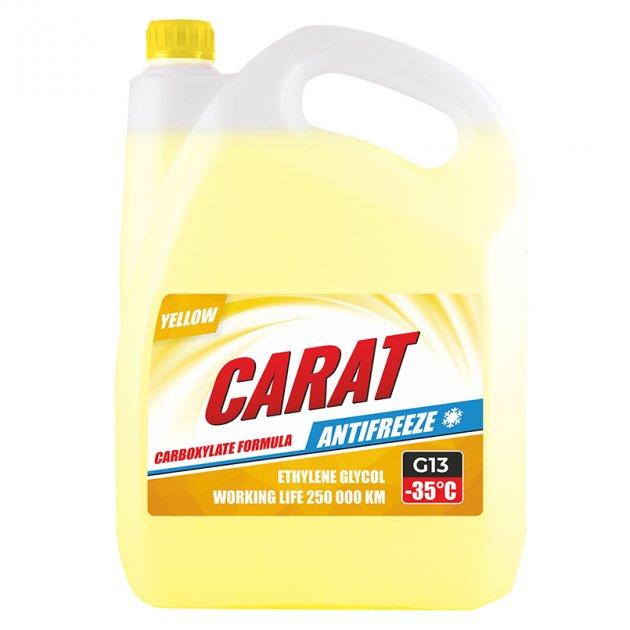 ANTIFREEZE & COOLANT G13 YELLOW, ТМ "CARAT", 4,3 кг (4шт/уп)