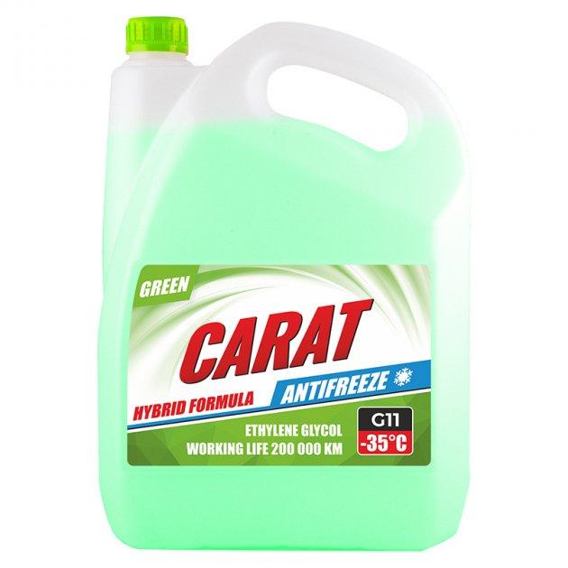ANTIFREEZE & COOLANT G11 GREEN, ТМ "CARAT", 4,3 кг (4шт/уп)