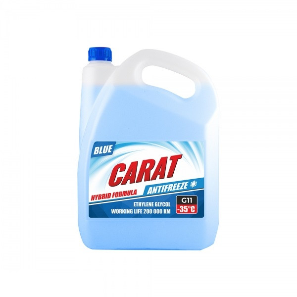 ANTIFREEZE & COOLANT G11 BLUE, ТМ "CARAT", 4,3 кг (4шт/уп)