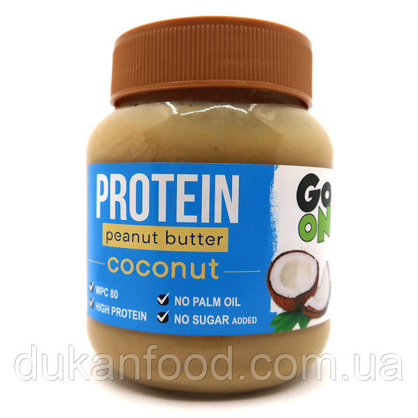 Арахісова паста з протеїном "Кокос", GO ON Nutrition, 350 г