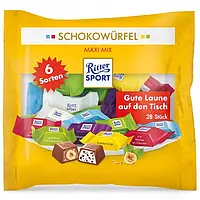 Цукерки Ritter Sport Schokowurfel Maxi mix 222г