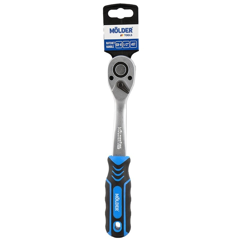 Тріскачка Molder, Cr-V, 1/2" 45T, двокомпонентна, ергономічна ручка (10шт/уп)