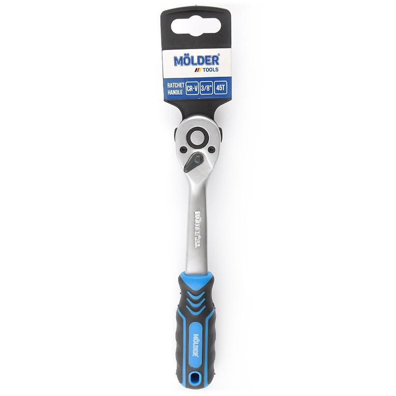 Тріскачка Molder, Cr-V, 3/8" 45T, двокомпонентна, ергономічна ручка (10шт/уп)