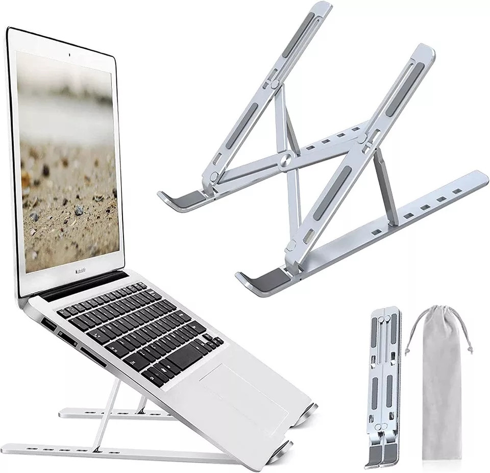 Підставка під ноутбук універсальна, а також для MacBook Air Pro HQ-Tech HQ-CP-AIR, алюміній, складна, Bag