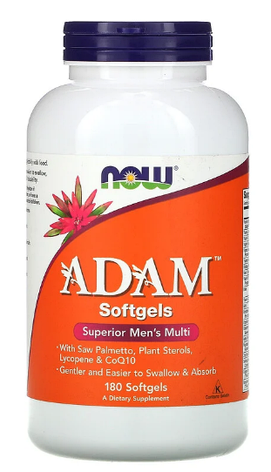 Вітаміни для чоловіків Now Foods Adam 180 капс США, фото 1