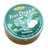 Льодяники драже Fine Drops Mint Bonbons 200 г
