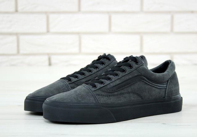 Vans Old School Black Grey Black Vans Old School Black Grey Black