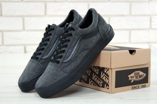 Vans Old School Black Grey Black