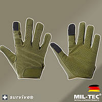 Перчатки штурмовые сенсорные тактические MIL-TEC Олива Touch Gloves Германия S,M,L,XL,XXL