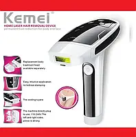 Лазерний епілятор Kemei KM-6812 Жіночий потужний епілятор для безполісного видалення волосся