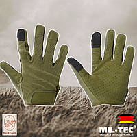 Перчатки штурмовые сенсорные тактические MIL-TEC Олива Touch Gloves Германия S,M,L,XL,XXL